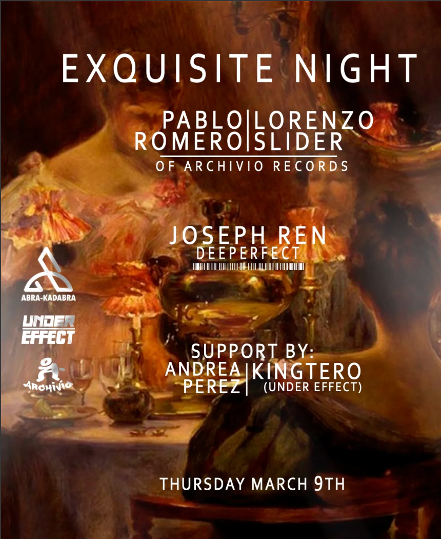 Portada oficial del evento EXQUISITE NIGHT